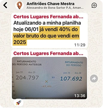 Depoimento de anfitrião 5