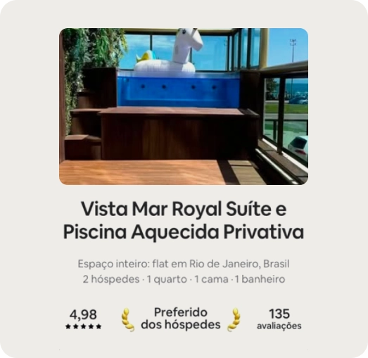 Print do selo Preferido dos Hóspedes da acomodação Mar Royal