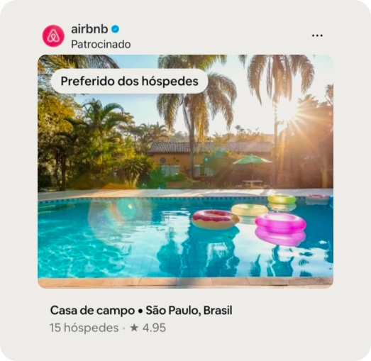 Print de anúncio da acomodação Sítio Só Alegria no Airbnb